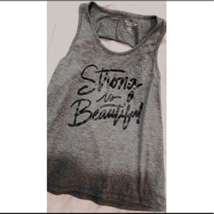 Old Navy Girls Athletic Top “Strong is Beautiful”